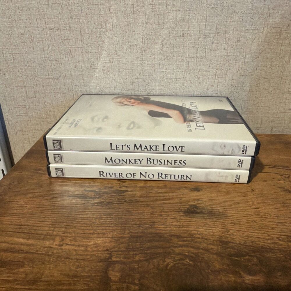 Marilyn Monroe The Diamond Collection DVD Lot Of 3 Movies - Play 100% NM